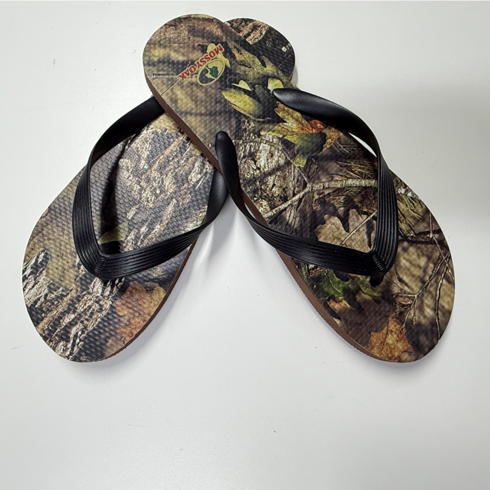 Mossy Oak Camo Flip-Flops Men’s Size 11.5 | Outdoor Flip Flops